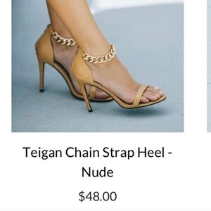 COPY - Teigan chain strap heels